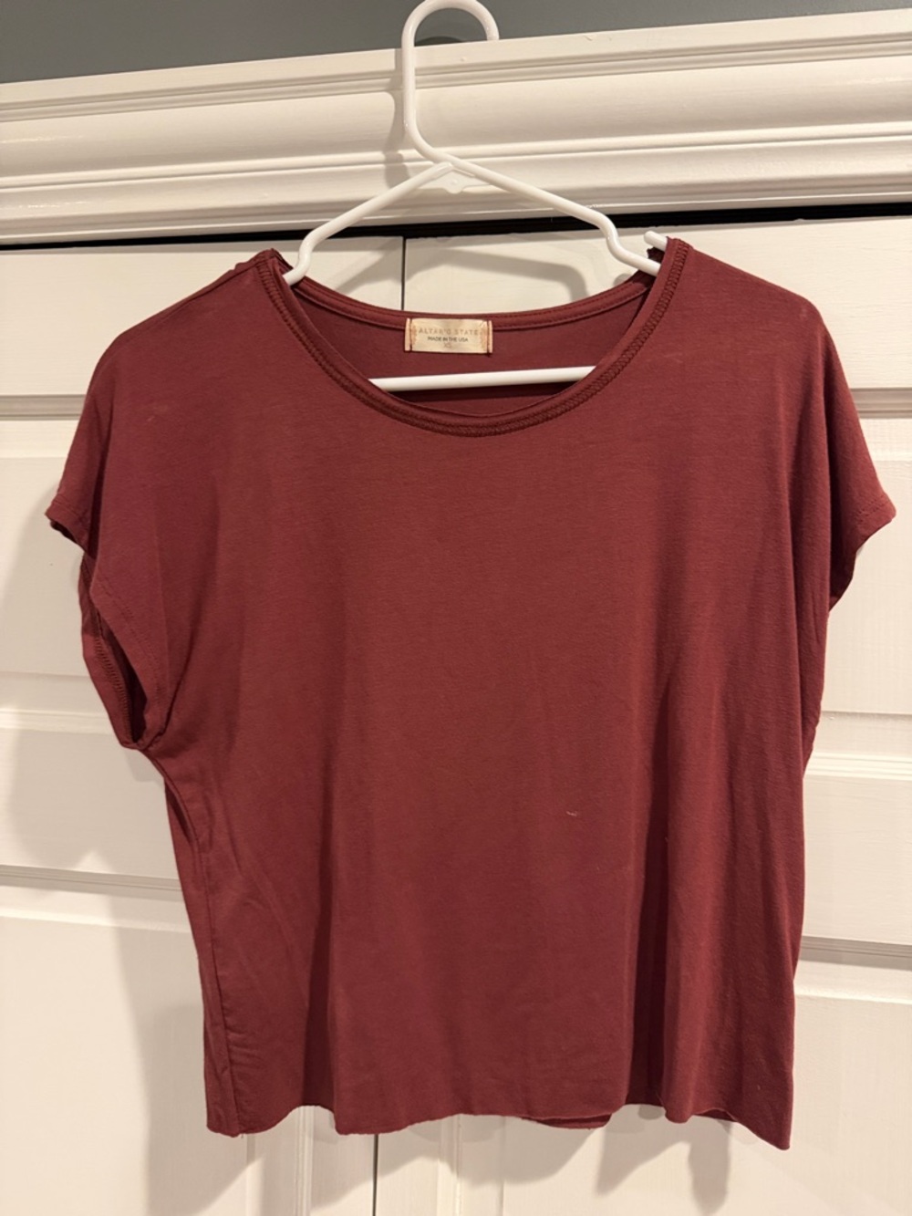 Altar'd State Boxy Short Sleeve Tee in Rust